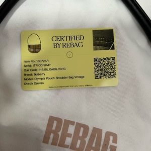 Burberry Olympia Pouch Shoulder bag vintage check canvas